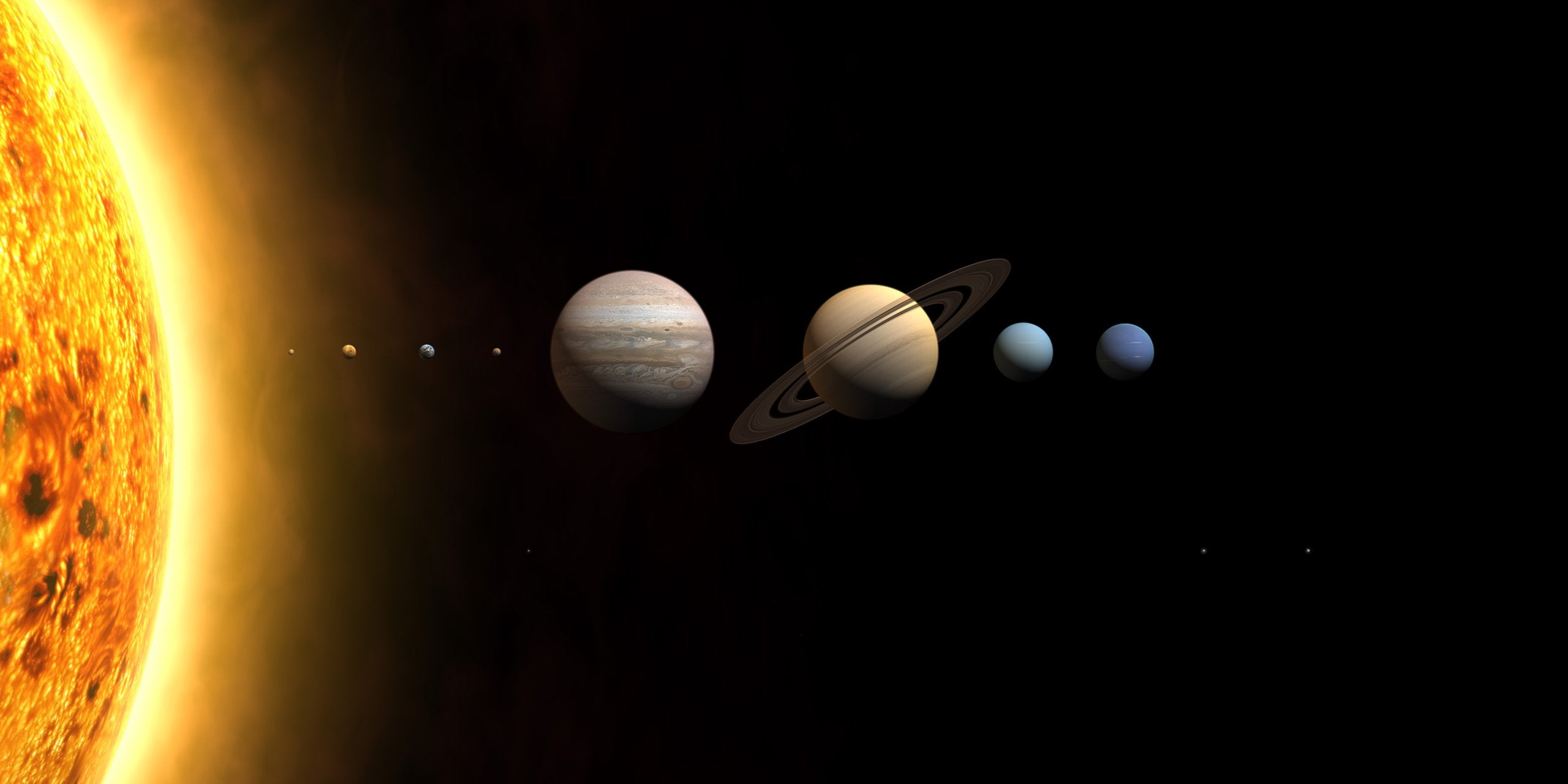 the planets and its moons