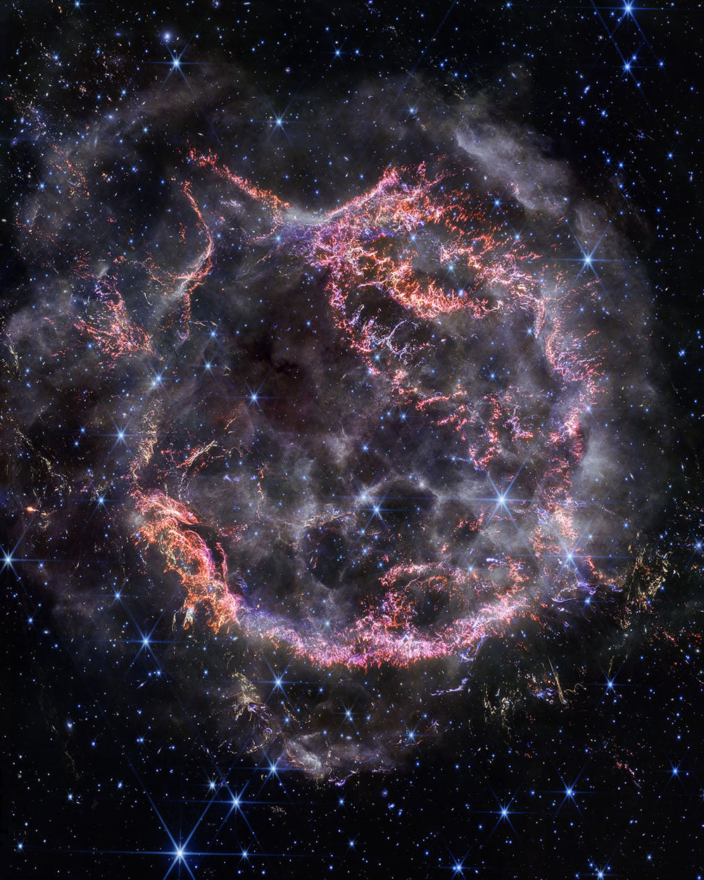 James Webb Exploding Stars of Cassiopeia A