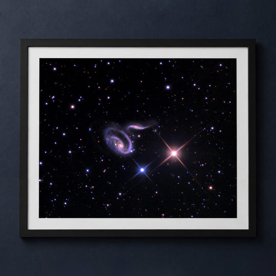 Framed print mockup — Twisted Galaxies