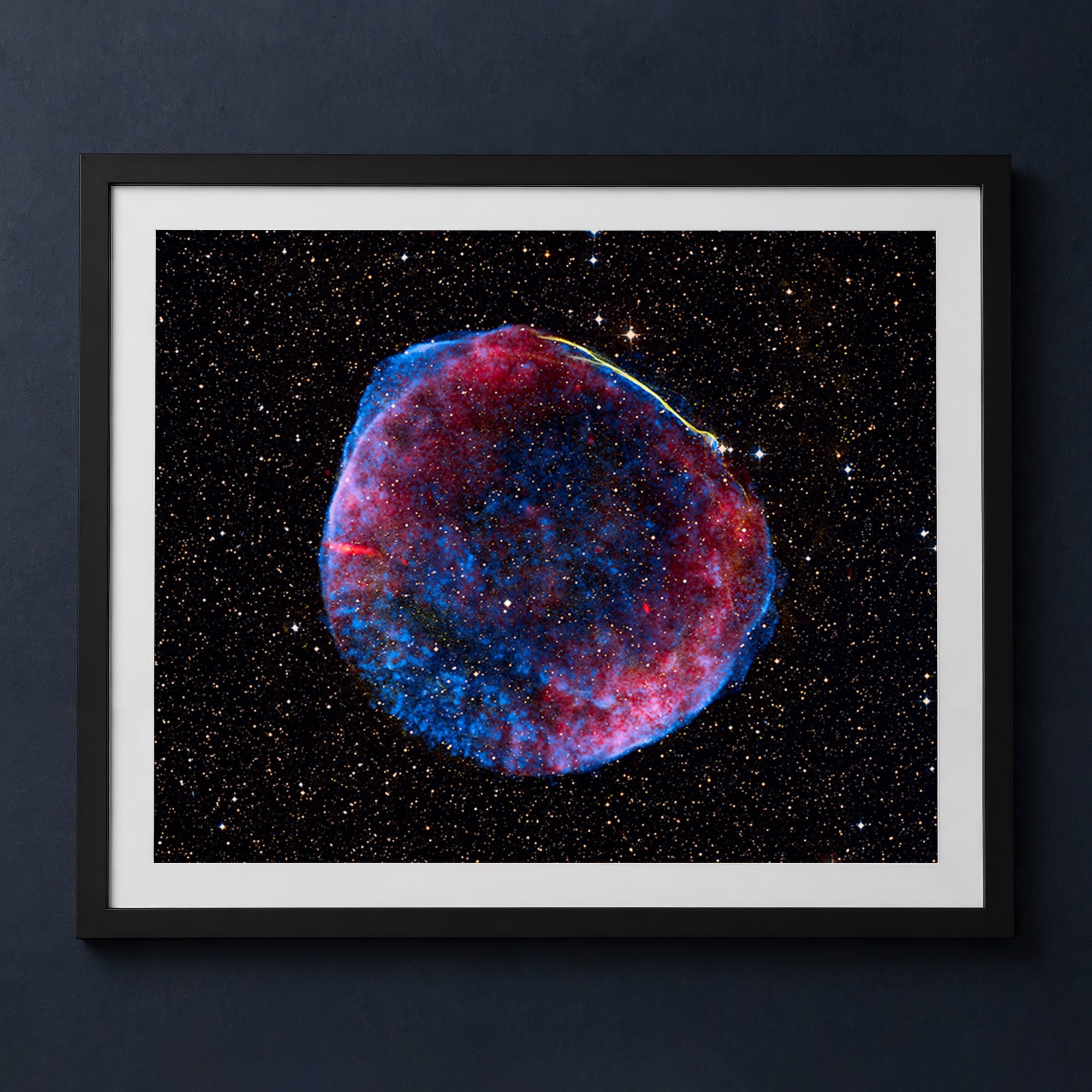 Framed print mockup — Chandra Supernova