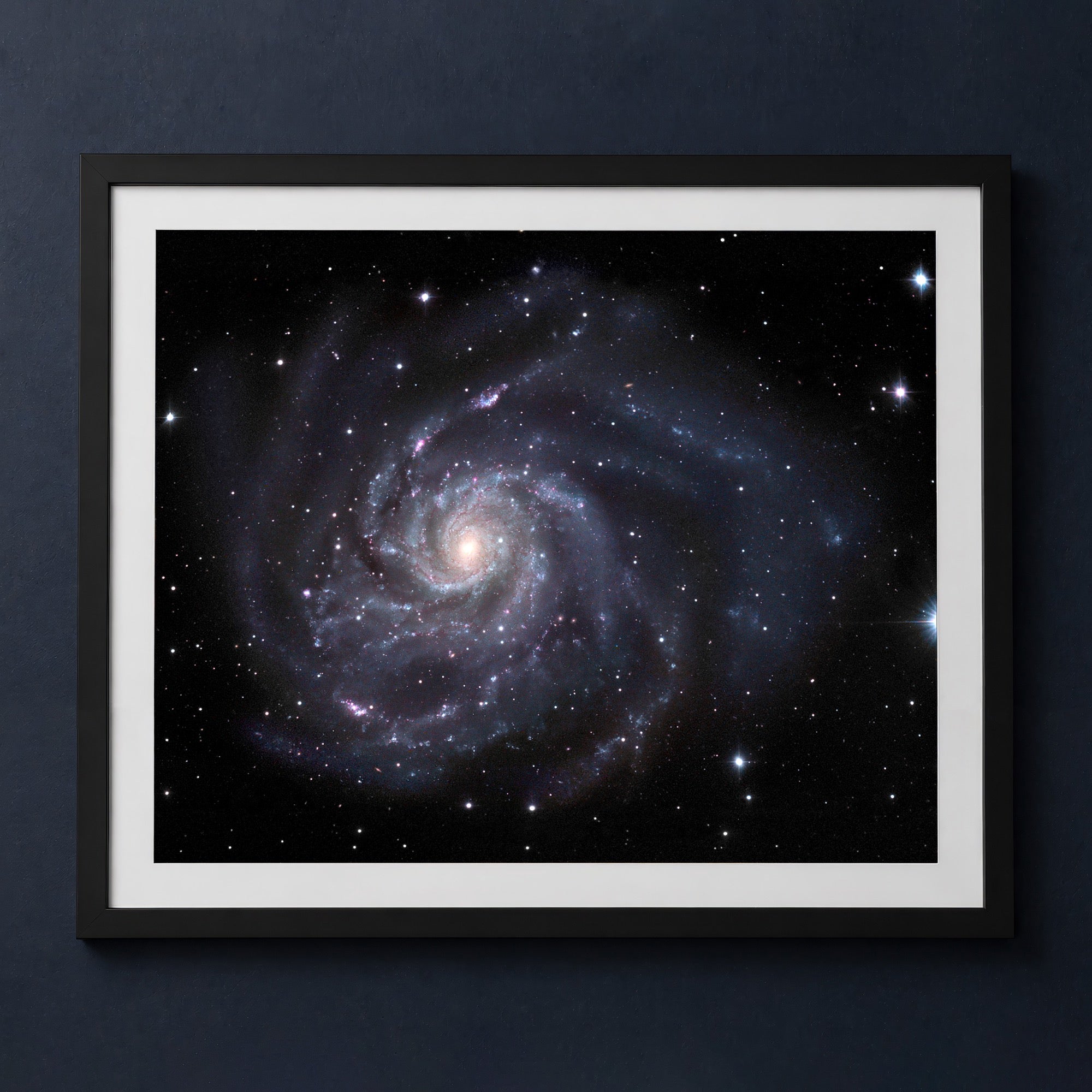 Framed print mockup — M101 Gendler Pinwheel