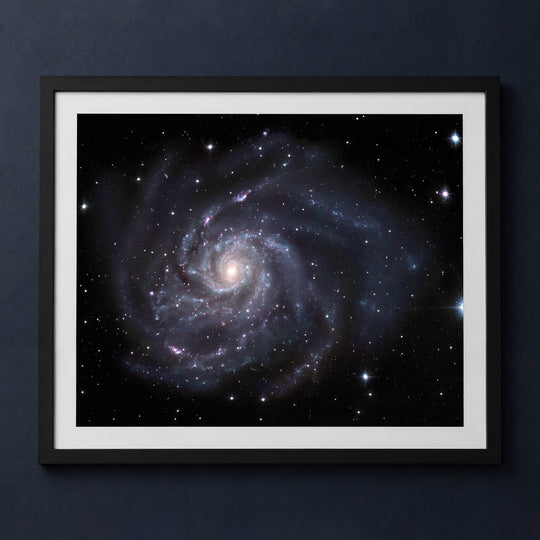 Framed print mockup — M101 Gendler Pinwheel