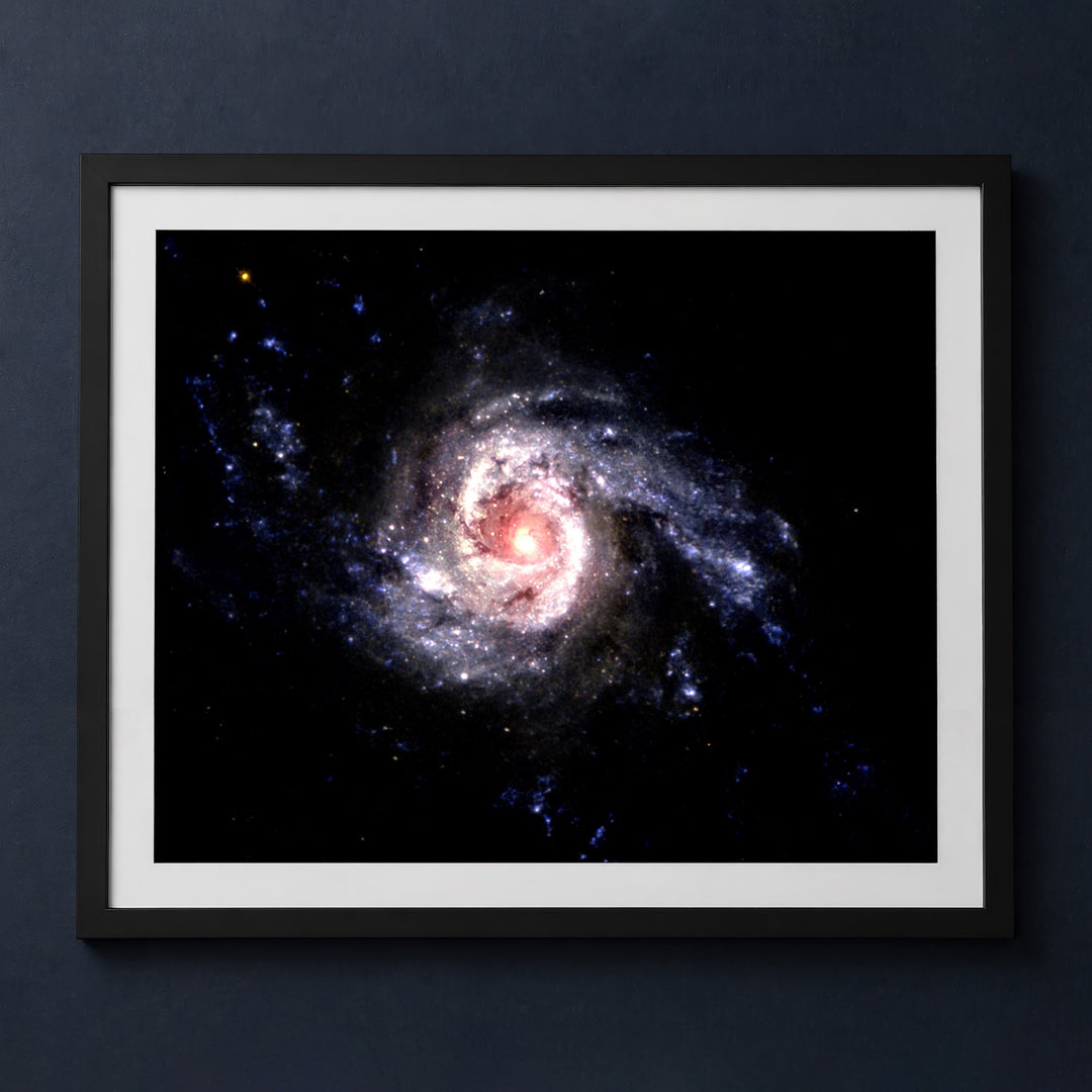 Framed print mockup — Galaxy Blazes