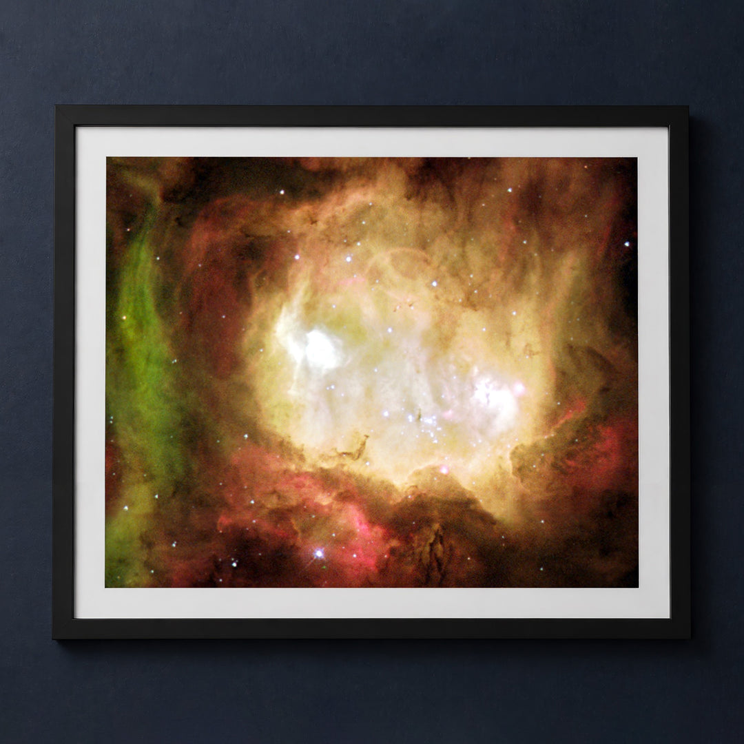 Framed print mockup — Ghost Head Nebula