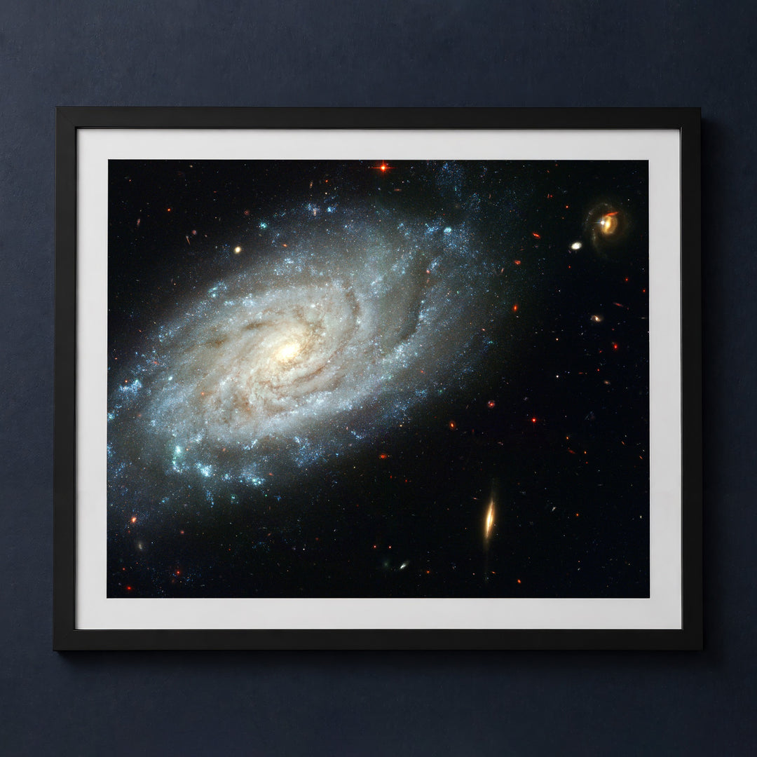 Framed print mockup — Spiral Galaxy in Leo