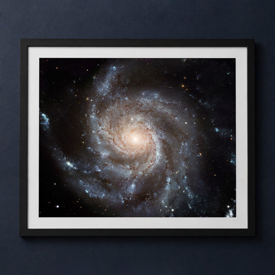 Framed print mockup — Pinwheel Galaxy