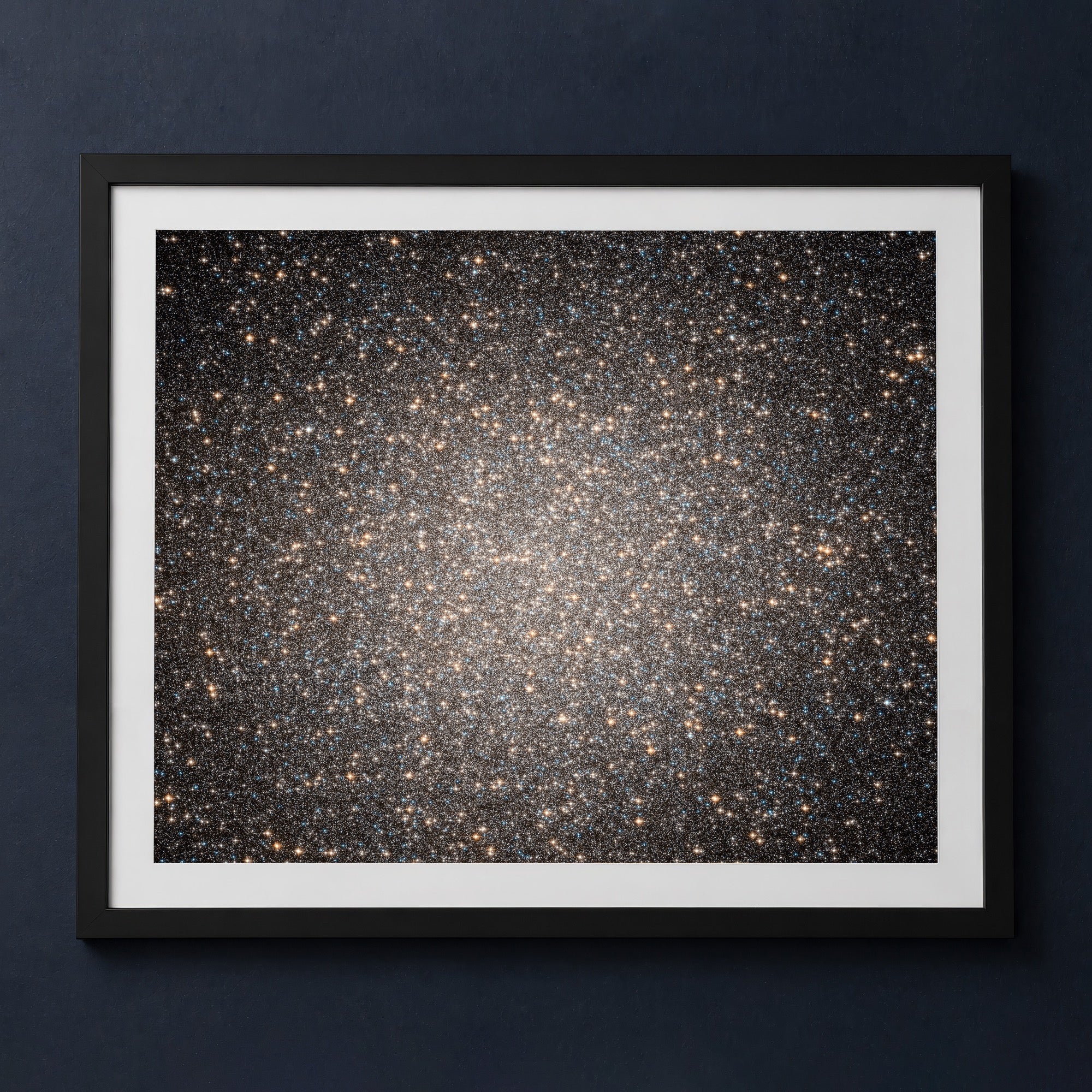 Framed print mockup — Core of Omega Centauri