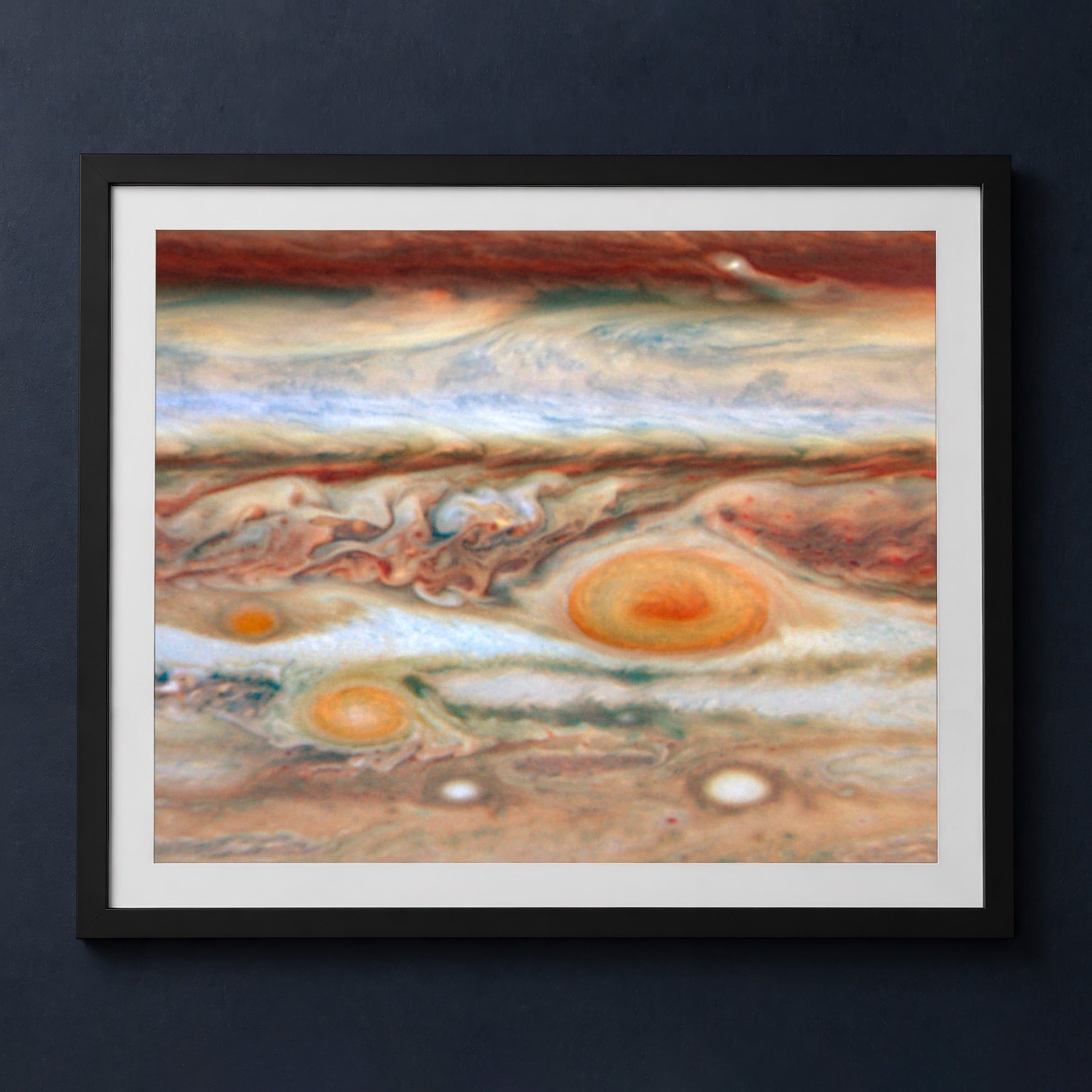 Framed print mockup — Jupiter Red Spot