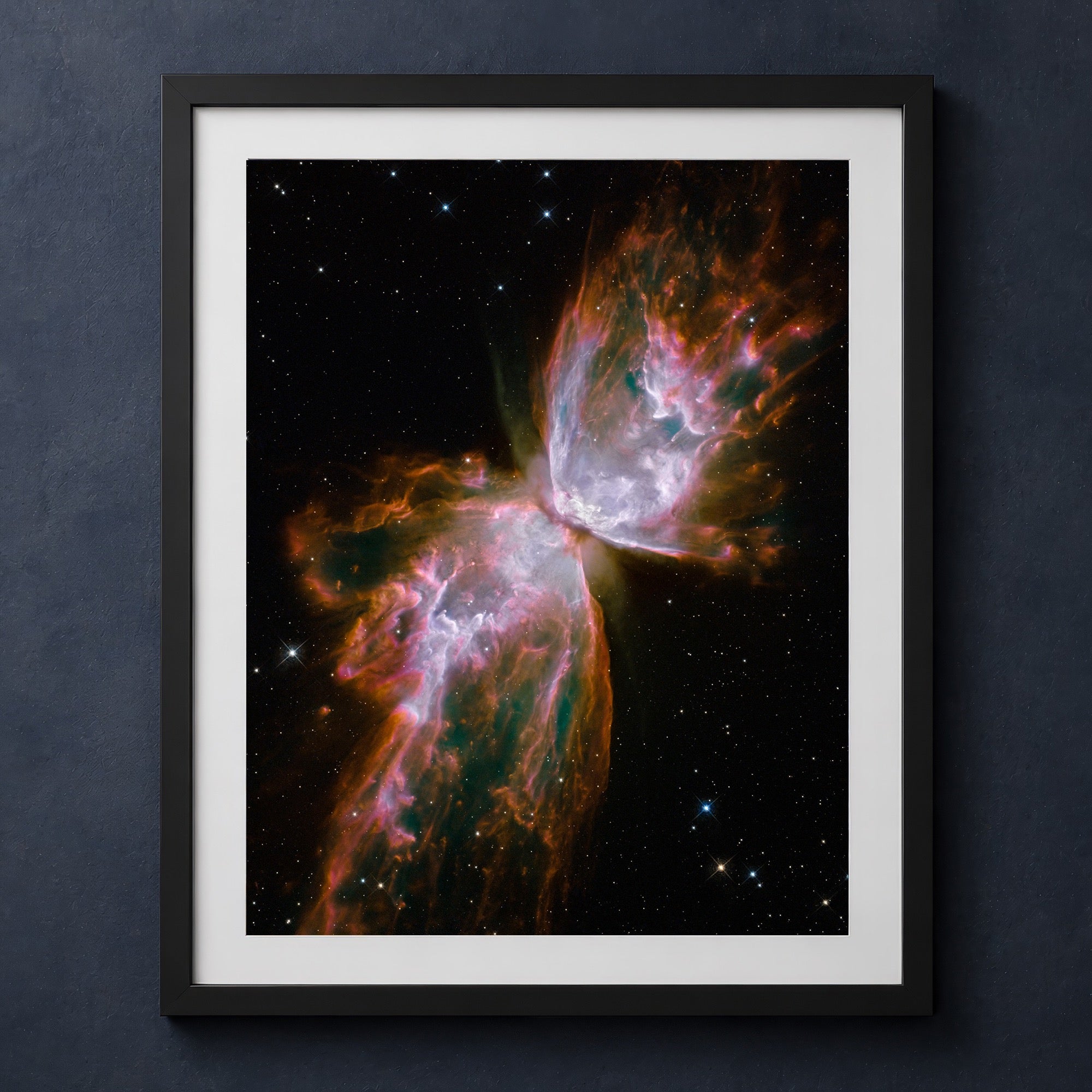Framed print mockup — The Butterfly Nebula