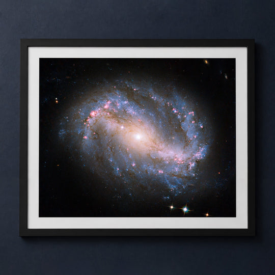 Framed print mockup — Barred Spiral Galaxy