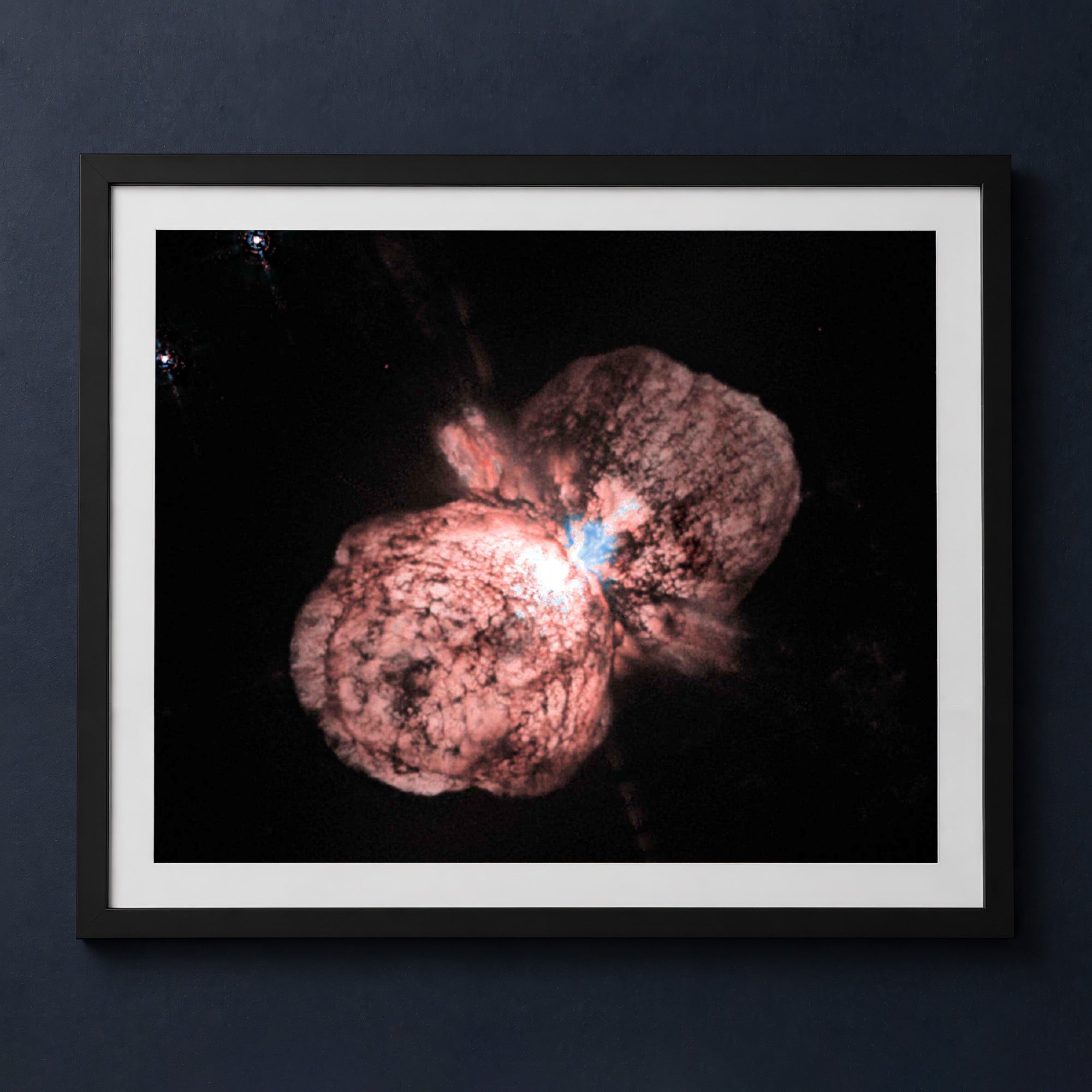 Framed print mockup — Doomed Star in Eta Carina