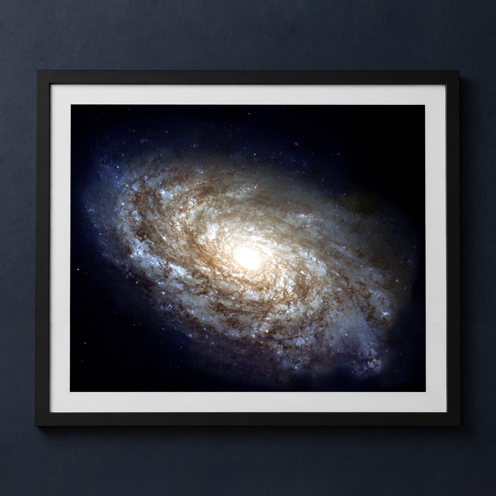 Framed print mockup — Majestic Spiral Galaxy