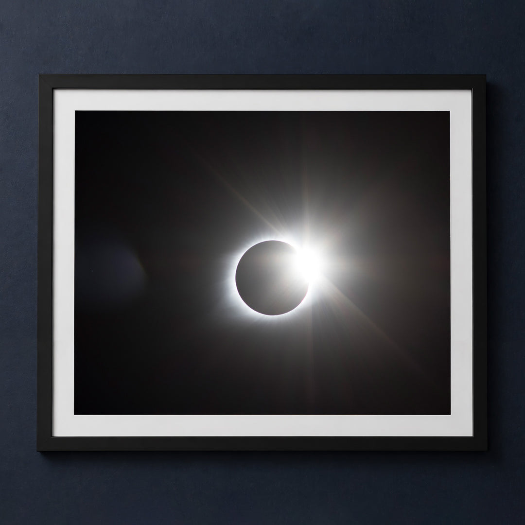 Framed print mockup — Diamond Ring Eclipse