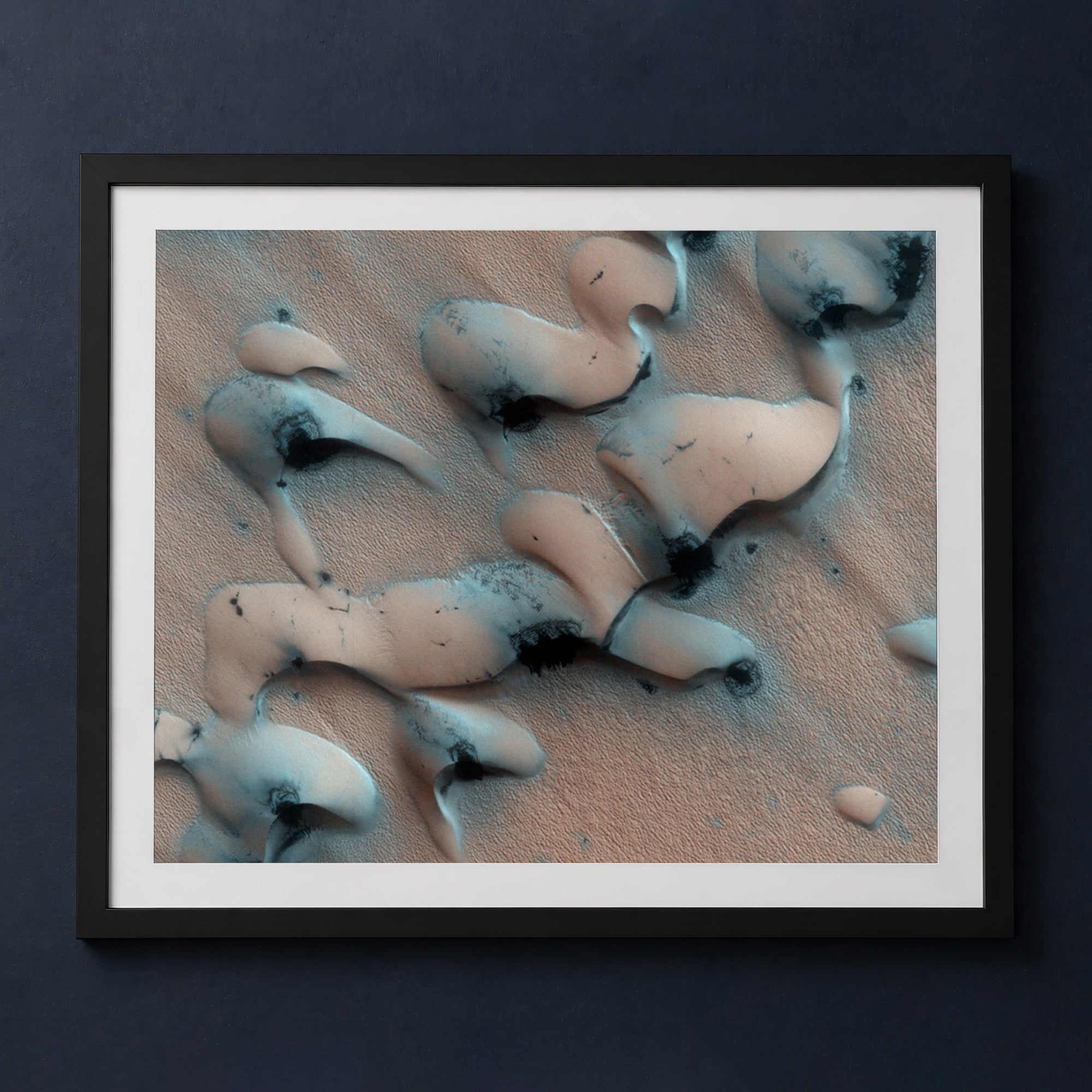 Framed print mockup — Martian Sand Dunes