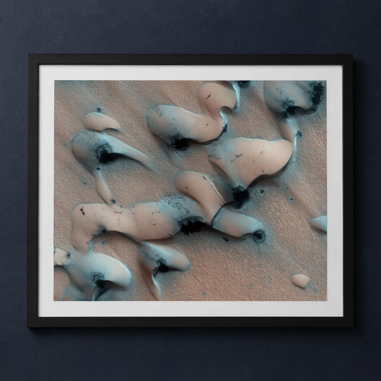 Framed print mockup — Martian Sand Dunes