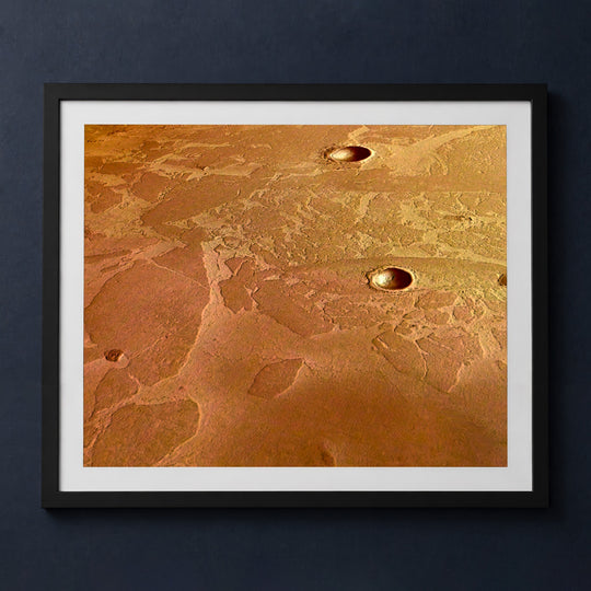 Framed print mockup — Mars Frozen Sea