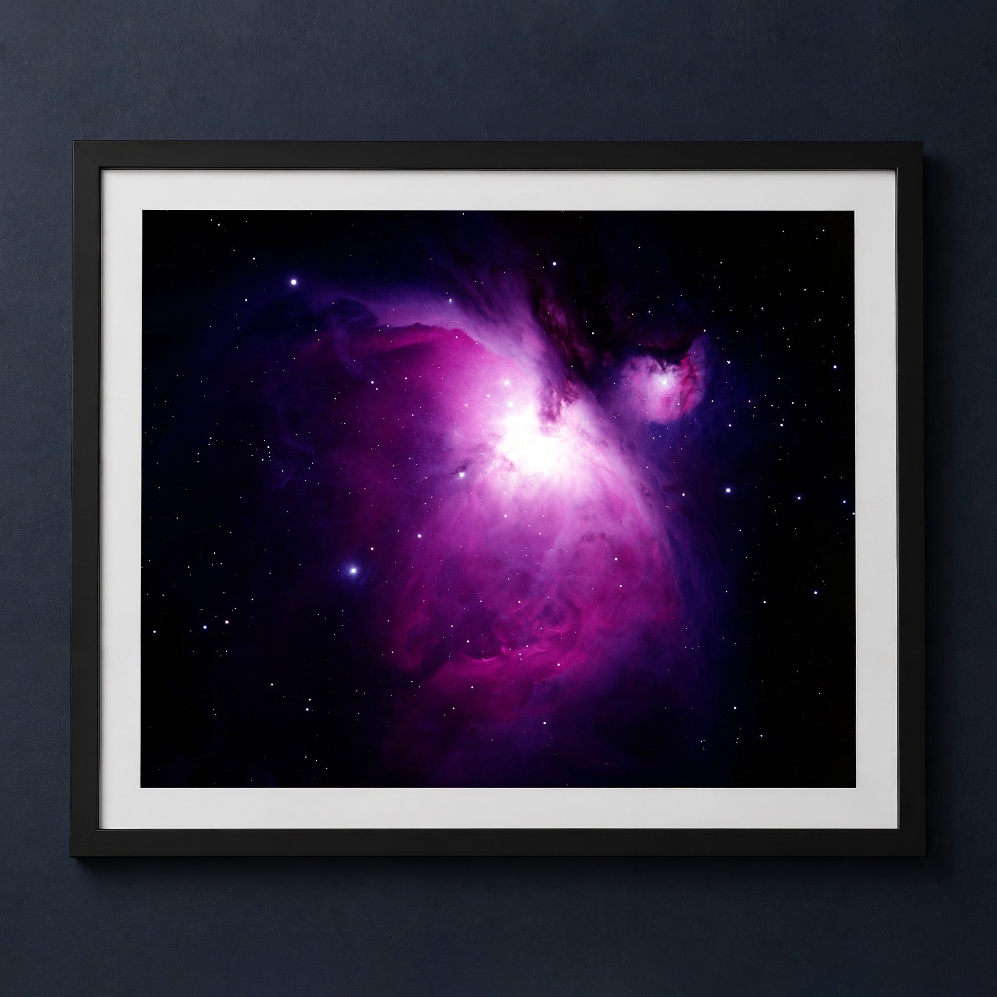 Framed print mockup — The Great Orion Nebula