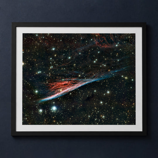 Framed print mockup — ESO Pencil Nebula