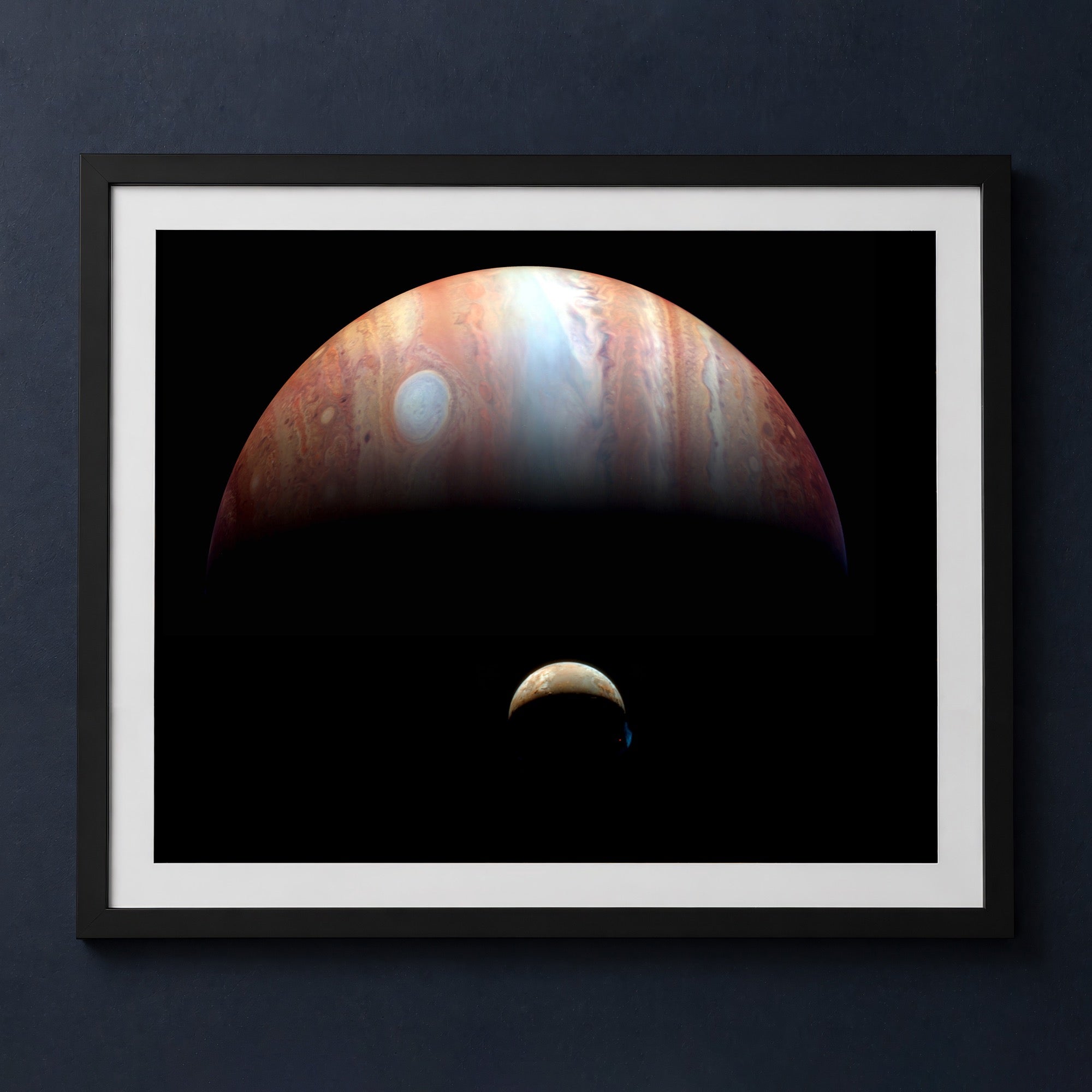 Framed print mockup — Jupiter and Io Montage