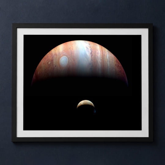 Framed print mockup — Jupiter and Io Montage
