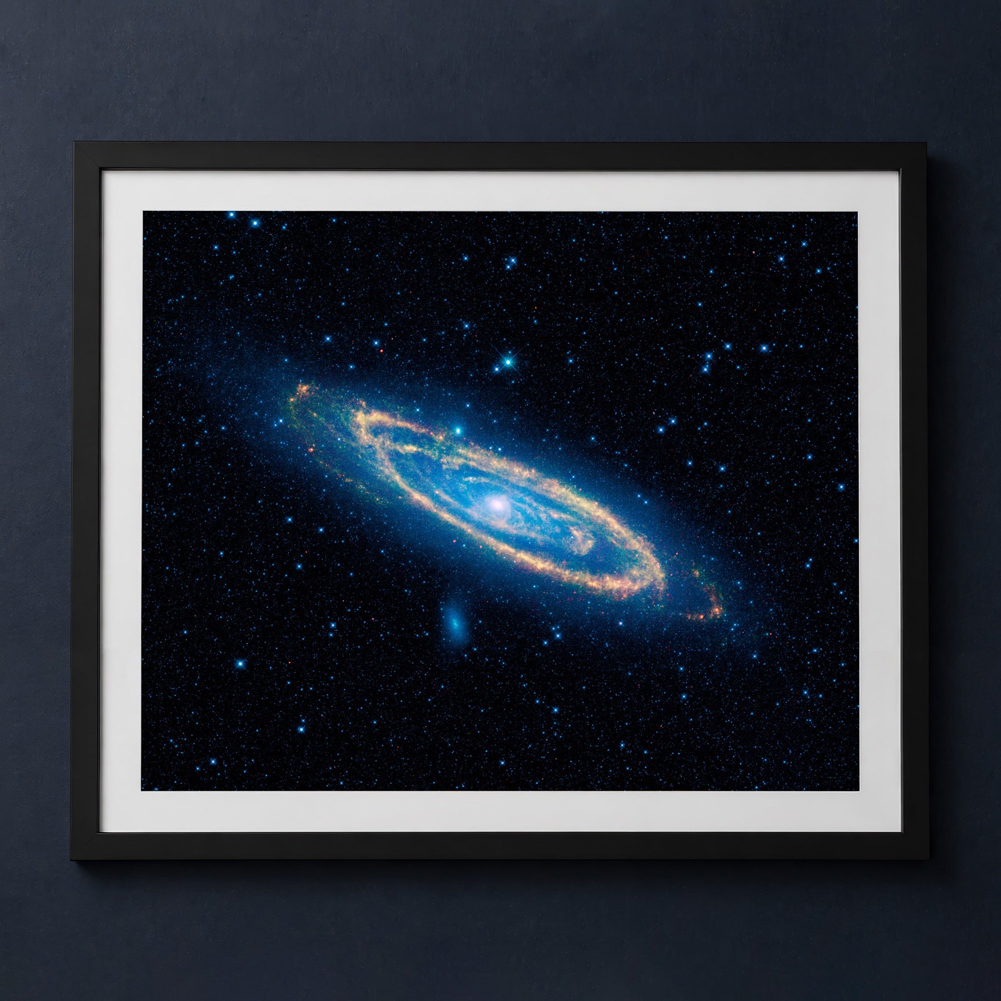 Framed print mockup — M31 Andromeda in Infrared