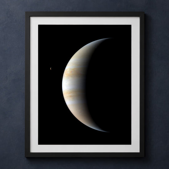 Framed print mockup — Jupiter In Shadow