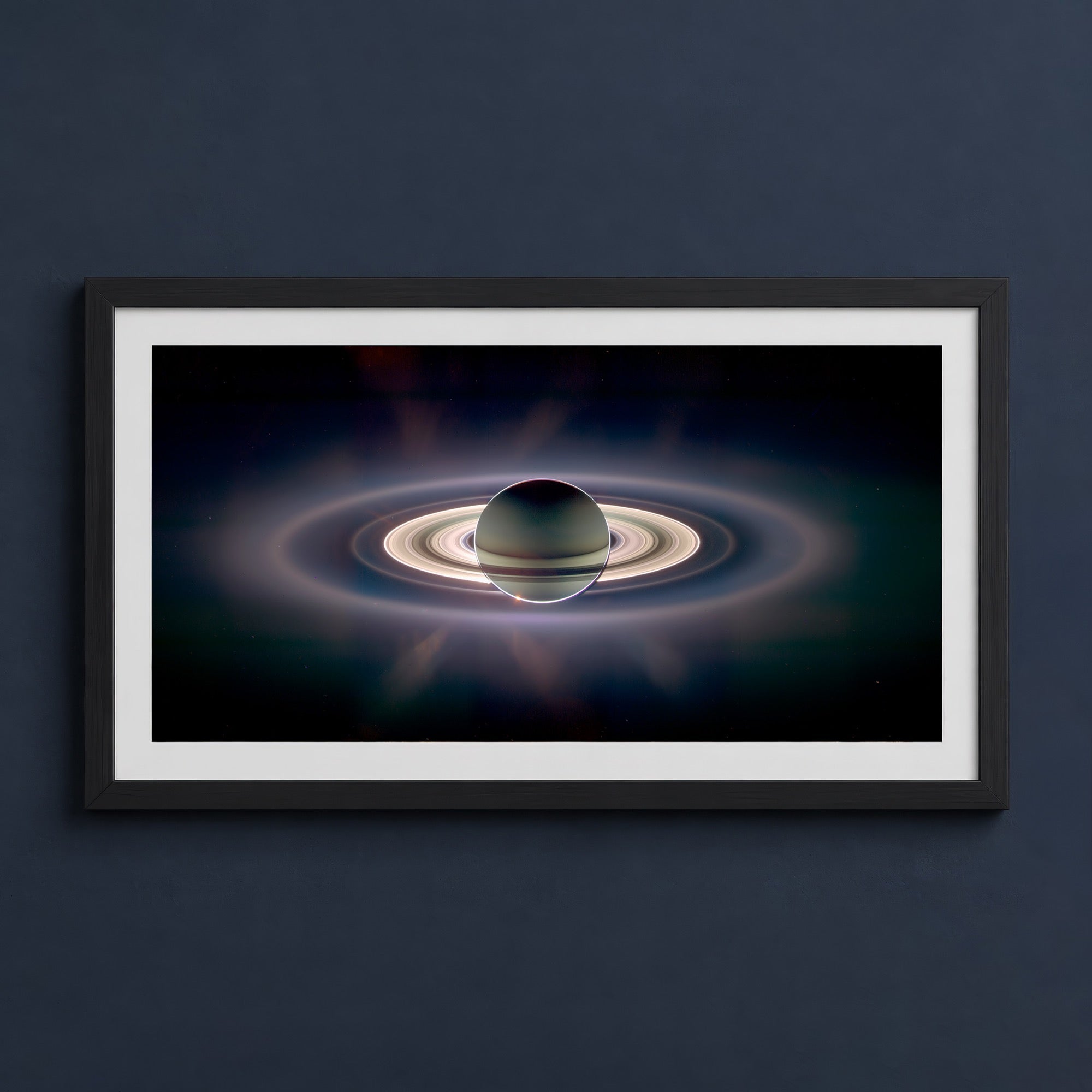 Framed print mockup — Cassini New Rings