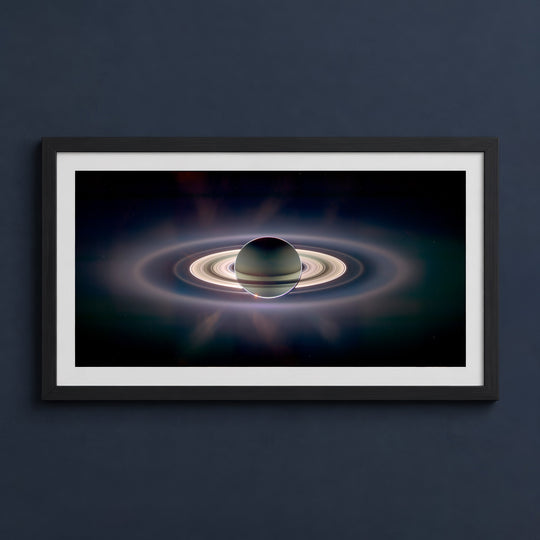 Framed print mockup — Cassini New Rings