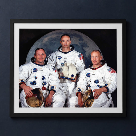 Framed print mockup — Apollo 11 Astronauts