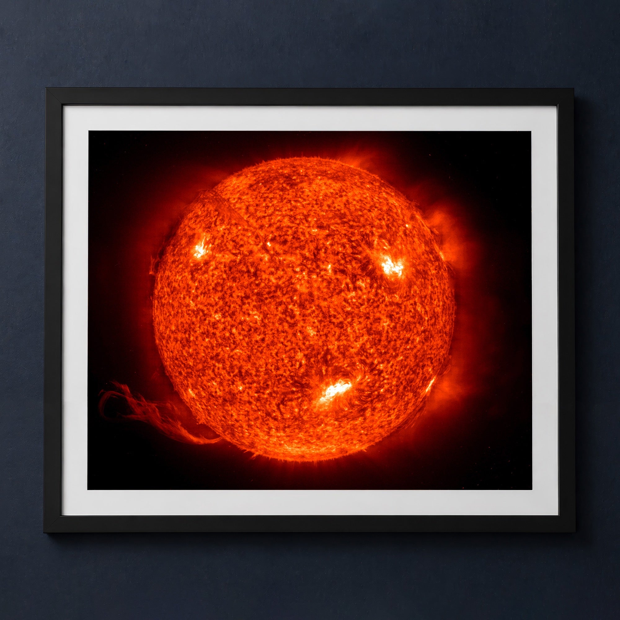 Framed print mockup — Our Sun