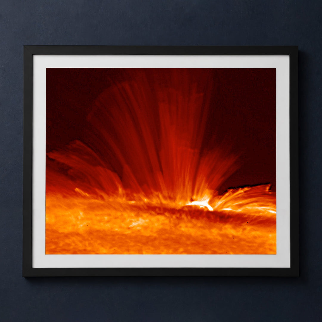 Framed print mockup — Sunspot Magnetic Field