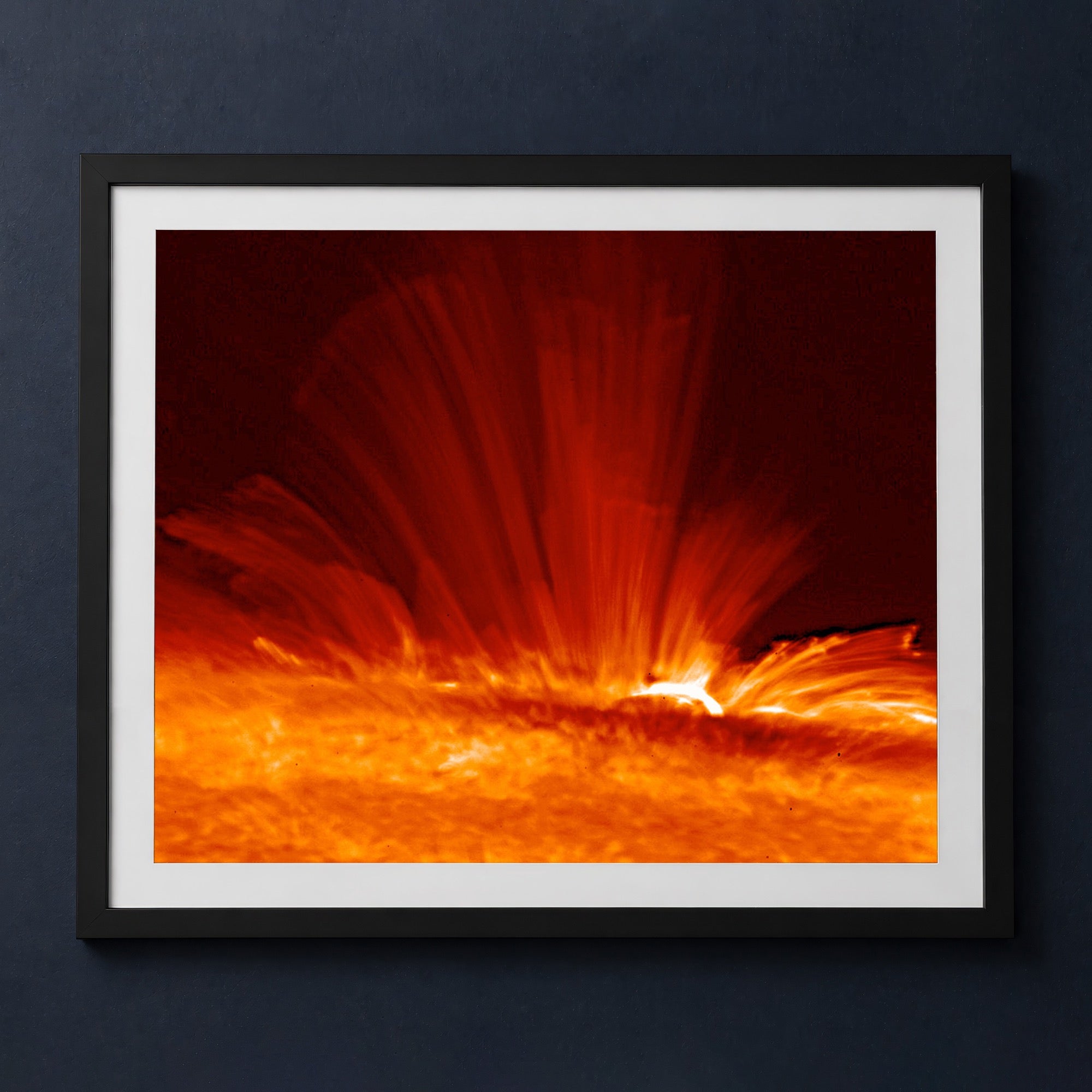 Framed print mockup — Sunspot Magnetic Field