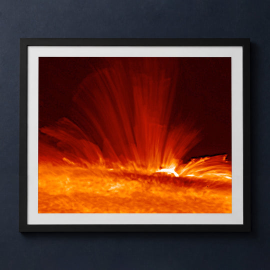 Framed print mockup — Sunspot Magnetic Field