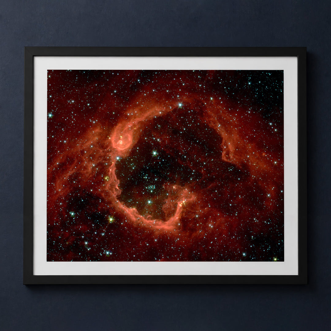 Framed print mockup — Stars in a Bubble