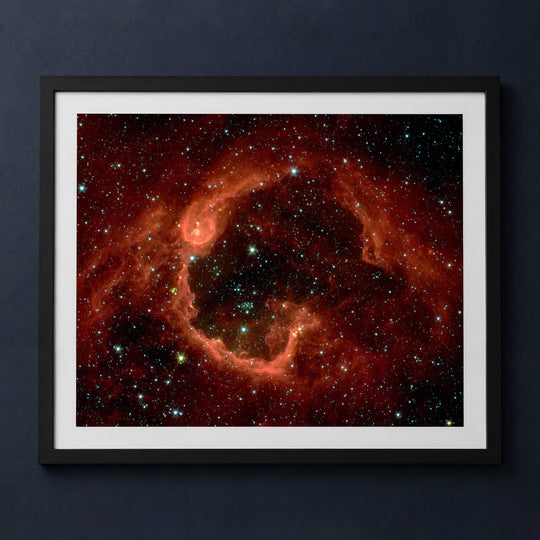 Framed print mockup — Stars in a Bubble