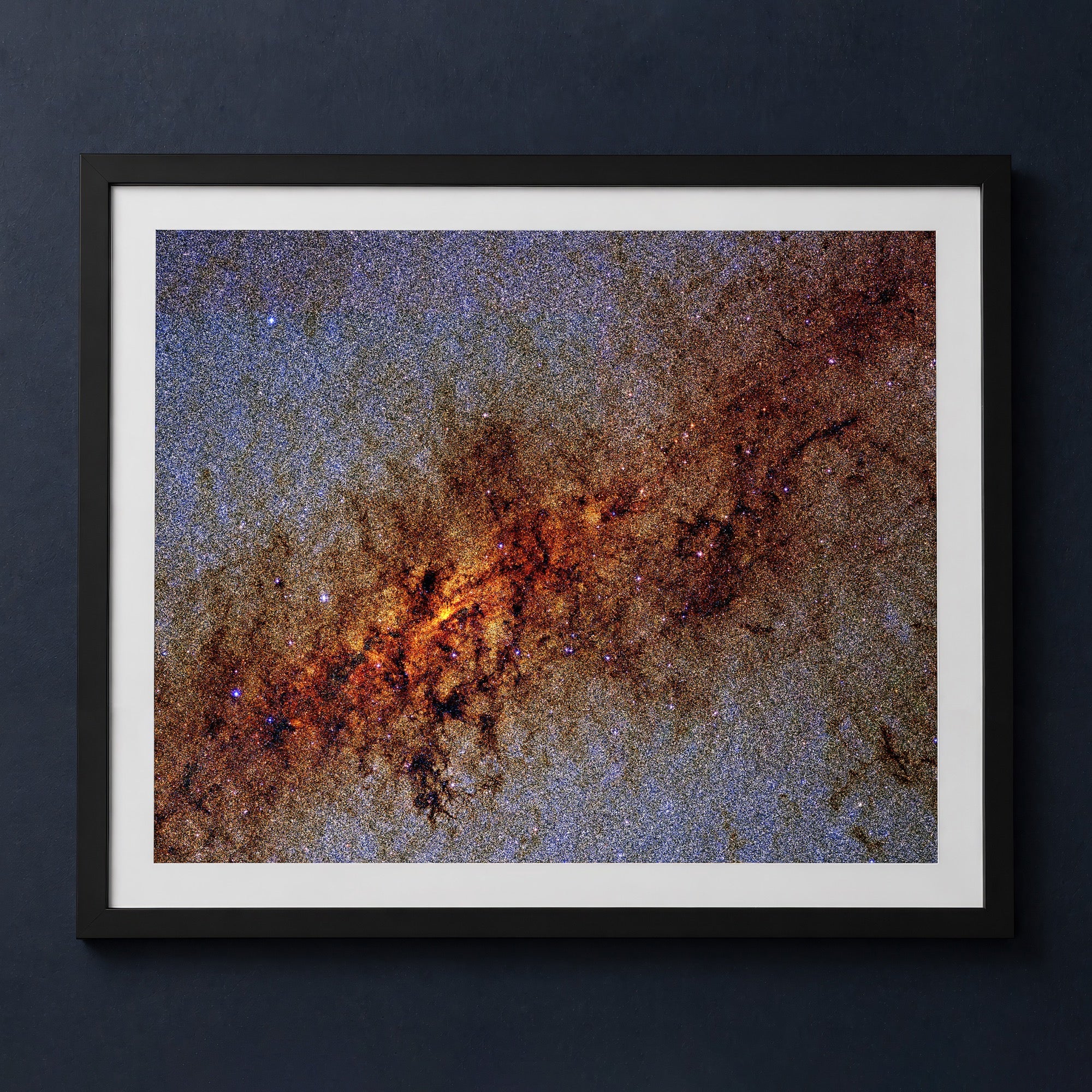 Framed print mockup — Galactic Center Infrared