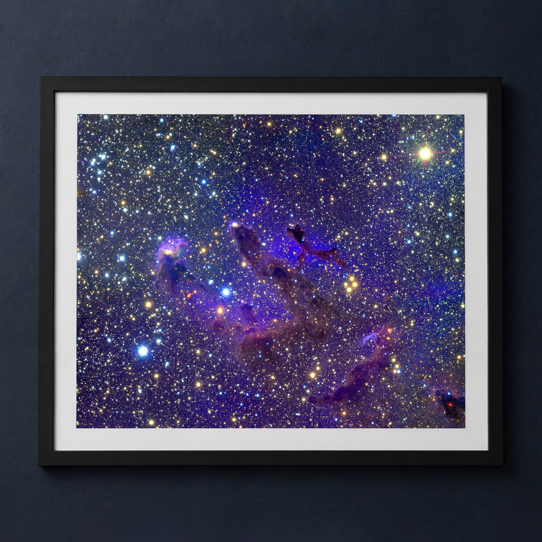 Framed print mockup — M16 Widefield Eagle Nebula