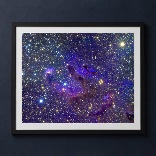 Framed print mockup — M16 Widefield Eagle Nebula