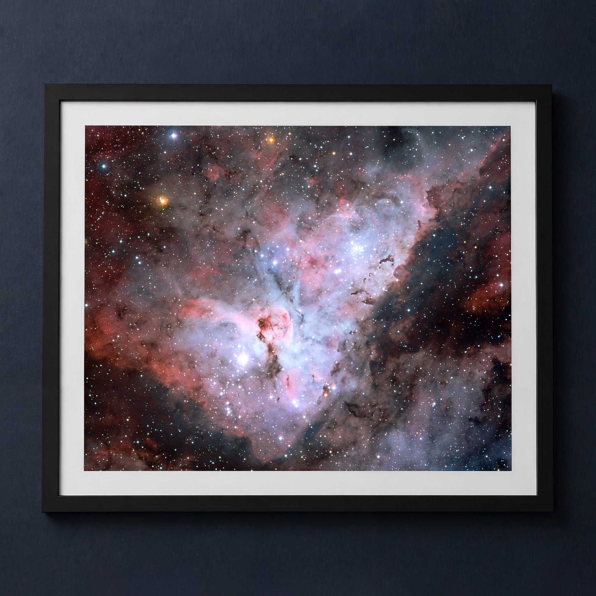 Framed print mockup — The Great Carina Nebula