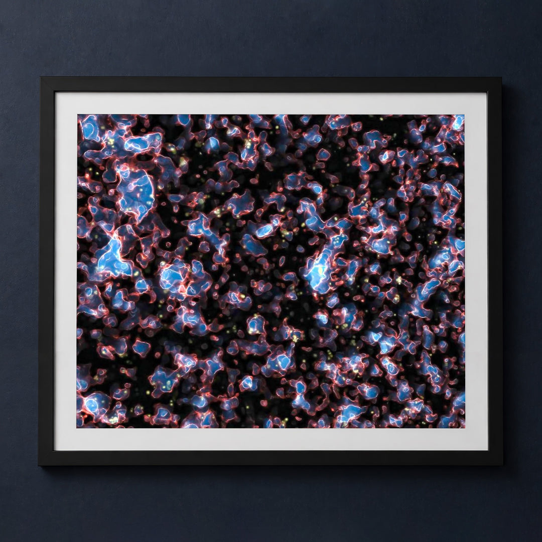 Framed print mockup — The Farthest Galaxy