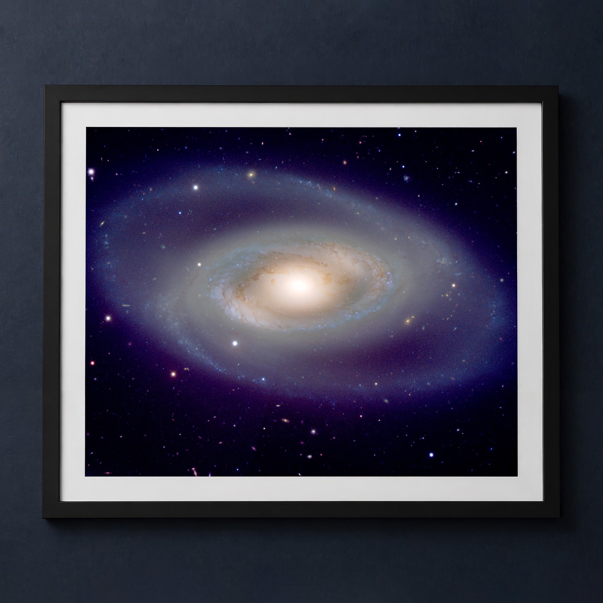 Framed print mockup — Spiral Galaxy NGC 1350