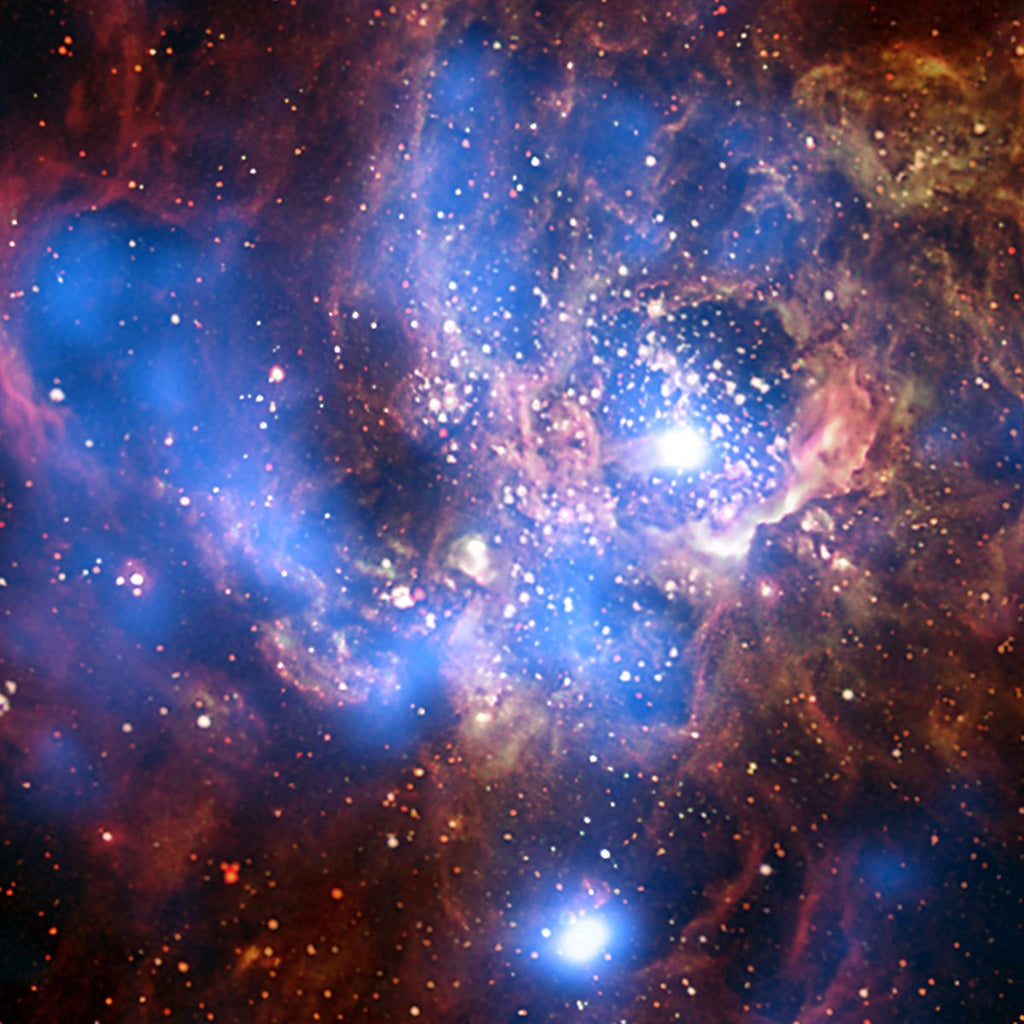 Protostar Blazes Bright, Reshaping Its Stellar Nursery - National