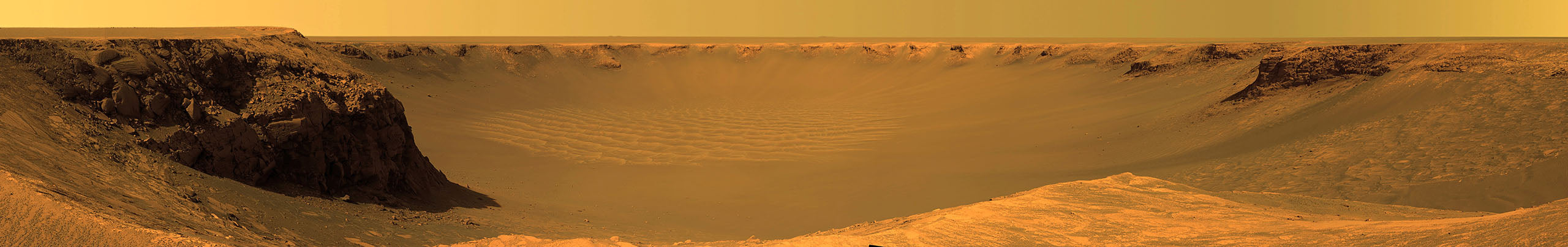 Victoria Crater Cape Verde Panorama - high resolution space images - Sky Image Lab