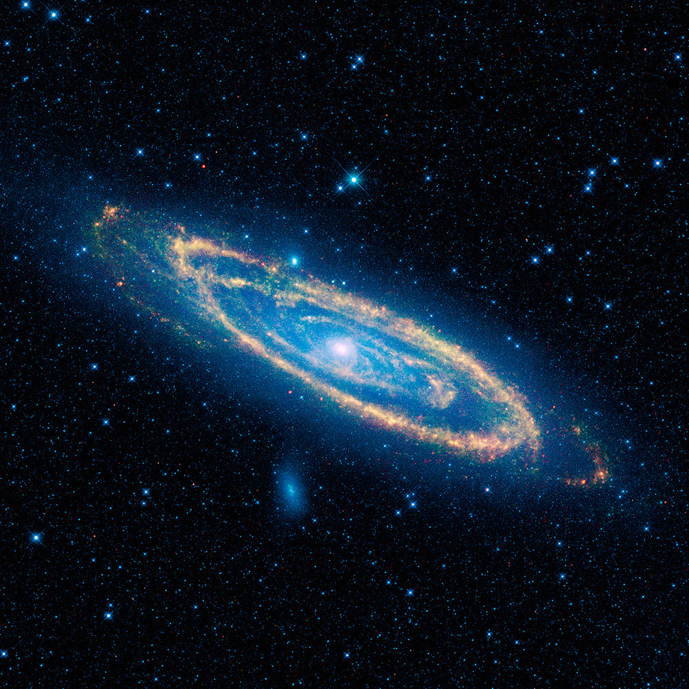 M31 Andromeda in Infrared - high resolution space images - Sky Image Lab