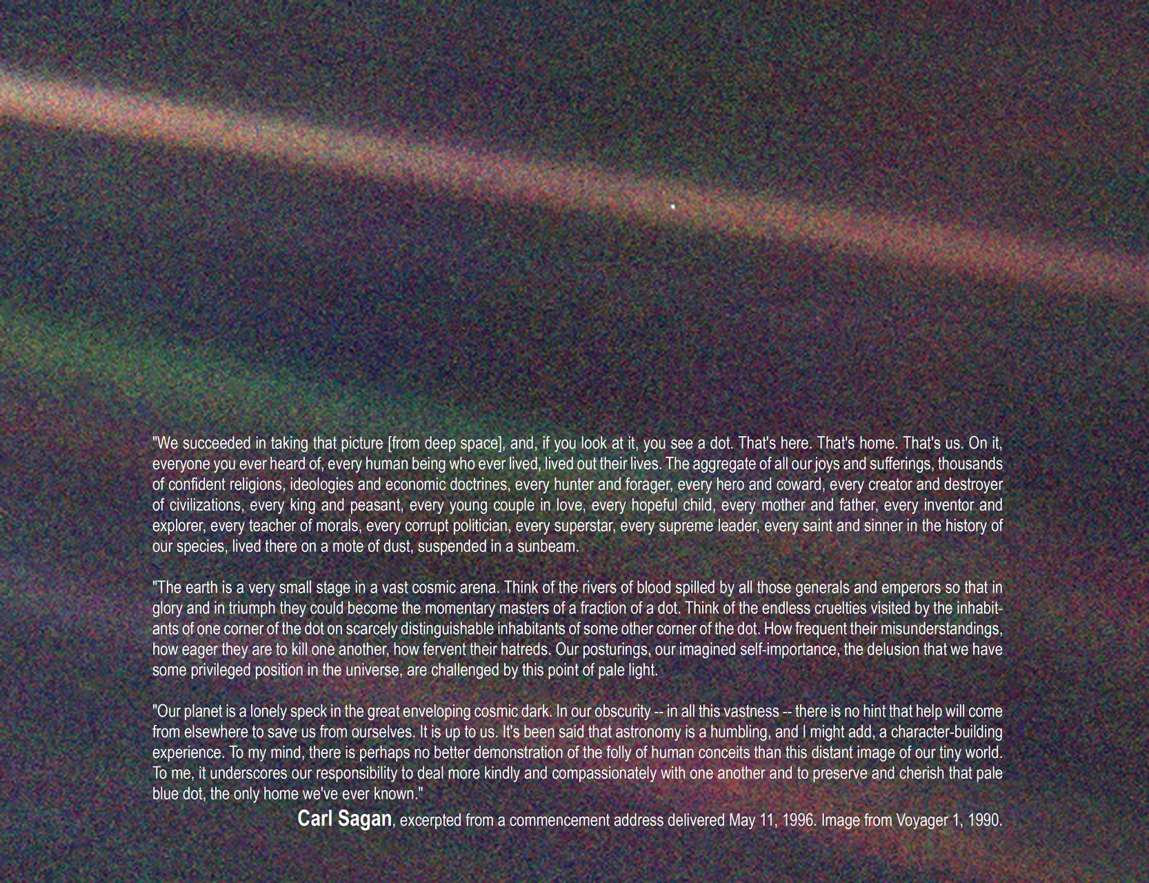Carl Sagan Pale Blue Dot