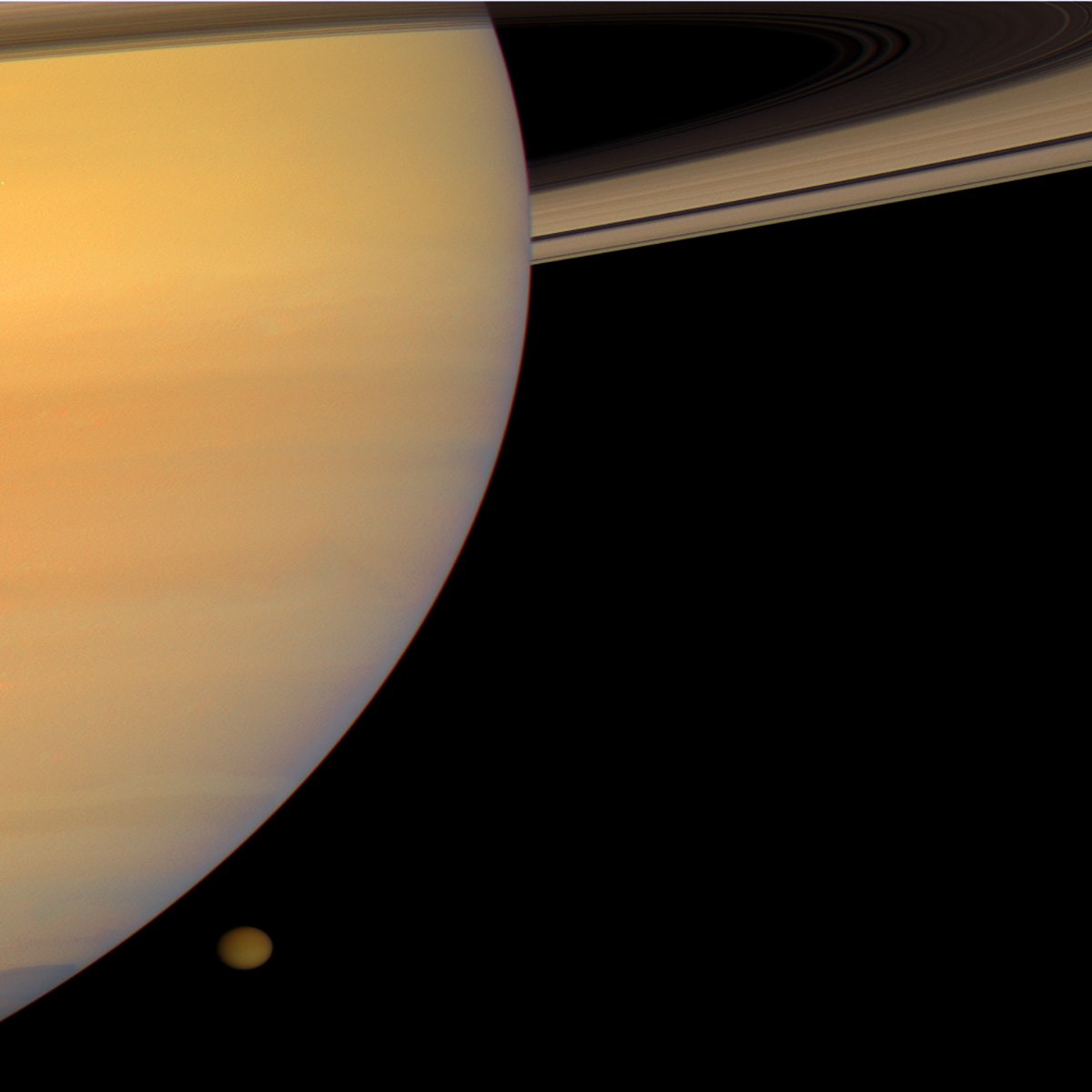 Saturn and Titan Photo | Sky Image Lab