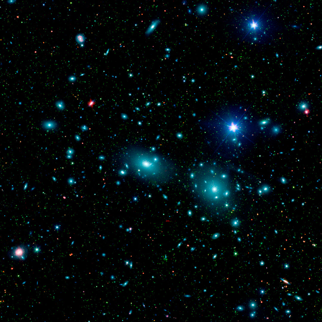Spitzer Coma Cluster - high resolution space images - Sky Image Lab